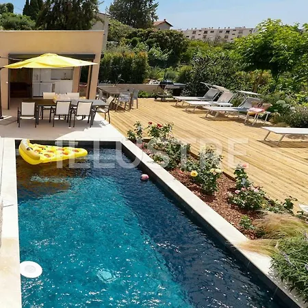 Villa Vue Mer, Piscine & A 6min Cagnes-sur-Mer